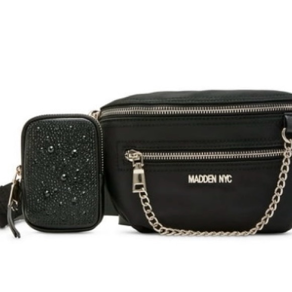MADDEN NYC WOMANS CHAIN POCKET FANNY PACK & POUCH BRAND NEW WITH TAGS 🔥🔥 - Picture 1 of 5